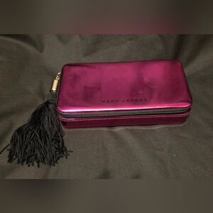 Marc Jacob's Metallic Travel Zippered Box with Tassel Pull 6.5x4.5x 1.5"